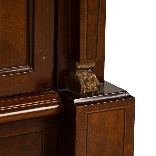 1980s Empire Style Chest of Drawers W/ Griffin Motifs &Hidden Drawer, Neoclassical Dresser For Sale - Image 11 of 18
