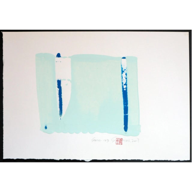Framed "Static 123" Painting For Sale - Image 4 of 4