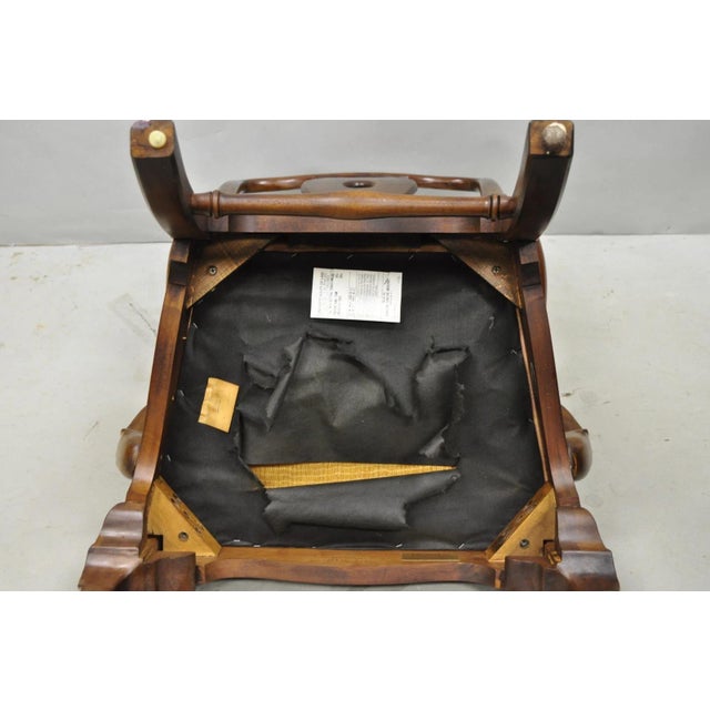 Late 20th Century Henredon Aston Court Chinoiserie Georgian Mahogany Dining Arm Chairs - A Pair For Sale - Image 17 of 18