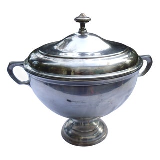 Lidded Tureen in 700 Silver from Metallwarenfabrik Hutschenreuter, 1920s For Sale