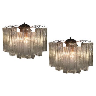 Sconces by Toni Zuccheri for Venini, 1970s, Set of 2 For Sale