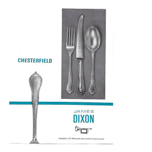 1980s Silver 26 Pieces Fish Set Chesterfield.