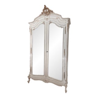 19th Century French Armoire ~ Hand-Carved ~ Elegant Provincial Form For Sale