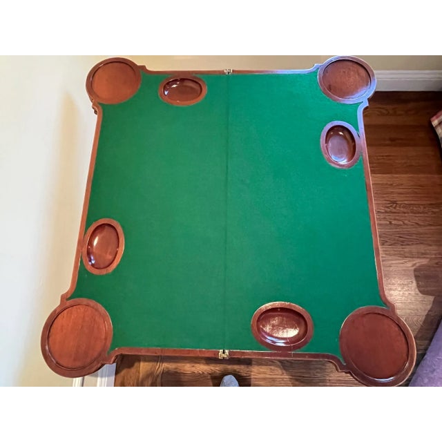 Mid 18th Century 18th Century Mahogany Three Fold Game/Tea Table For Sale - Image 5 of 7