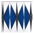 Sample - Schumacher Elvetico Fabric in Cobalt For Sale