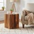 "Dimensions: 14"" W x 14"" D x 18"" H This piece utilizes old re-claimed woods and is handcrafted by artisans using basic...