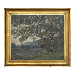 Framed Oil Painting on Canvas by Leon Bourdon (1880-1945) For Sale