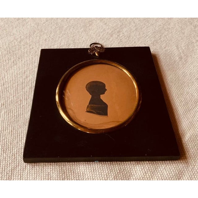 Antique Silhouette Portrait of a Child,C. 1820 For Sale - Image 11 of 15