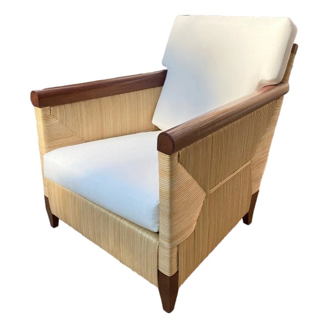 Woven Lounge Chair by Donghia For Sale