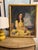 Portraiture Antique Oil Painting " Girl in Yellow Dress" Portrait by WMJ Edmondson 1930 Large Painting Gold Frame For Sale - Image 3 of 10