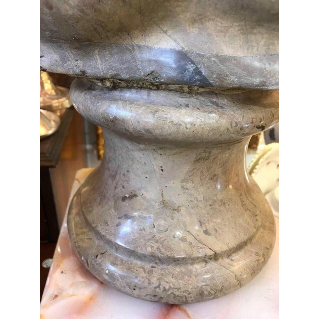 20th Century Marble Roman Bust For Sale - Image 3 of 6
