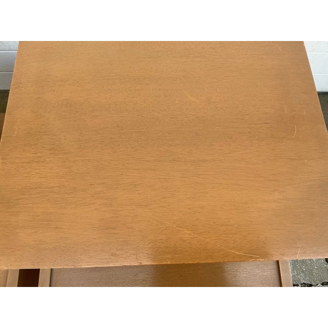 Wood Pair of 1950s Vintage Space Age Nightstands by Mendel Furniture. For Sale - Image 7 of 12