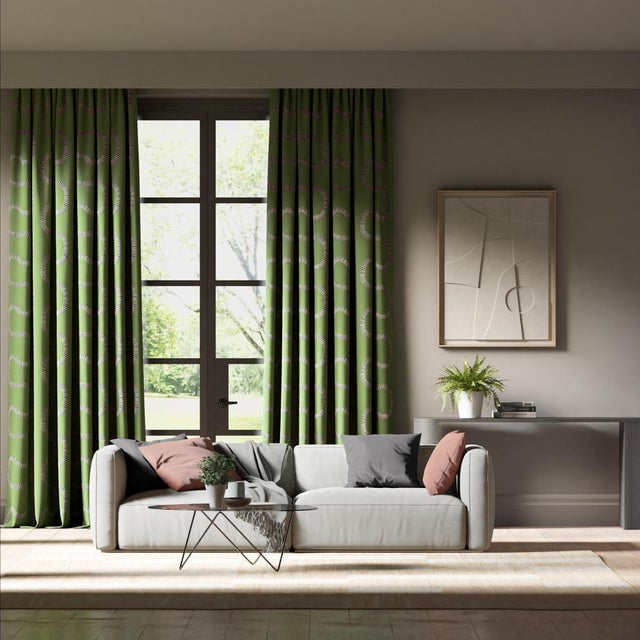 Representative of the Silk Road‚Äôs meandering paths irregular stitching winds its way across a textural 100% cotton...