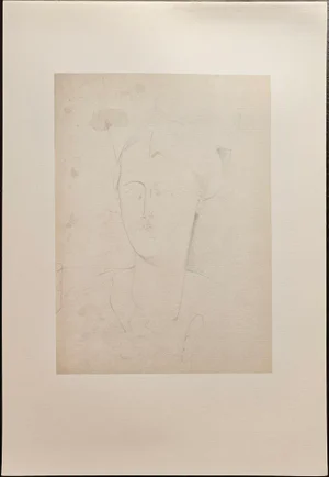 A. Modigliani, Ritratto di Donna / Portrait of a Woman, Lithograph