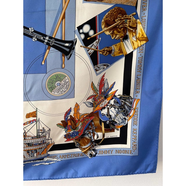 Hermès New Orleans Silk Scarf For Sale In New York - Image 6 of 10