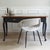 Louis XV Desk in Oak with Black Lacquered Frame and Glass Top, 1950 For Sale - Image 15 of 15