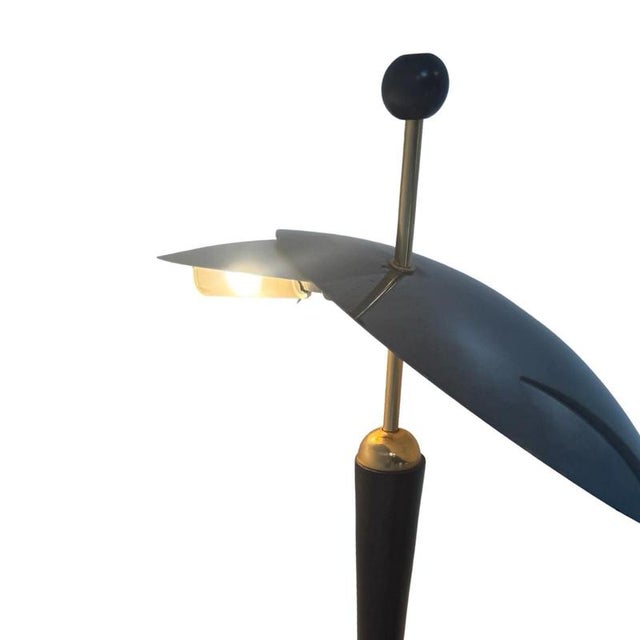 Postmodern Dutch Postmodern Schijvenlamp in Gray Gunmetal from Herda For Sale - Image 3 of 11