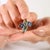 Blue 925 Silver Emerald, Sapphire & Diamond Double Flower Bypass Designer Anniversary Ring - Size 6.5 For Sale - Image 8 of 11