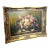 French-Inspired Floral Still Life Painting – Vibrant Flower Bouquet With Ornate Gold Leaf Frame For Sale