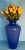Late 20th Century Murano Blue Ruffled Art Glass Vase For Sale - Image 5 of 12
