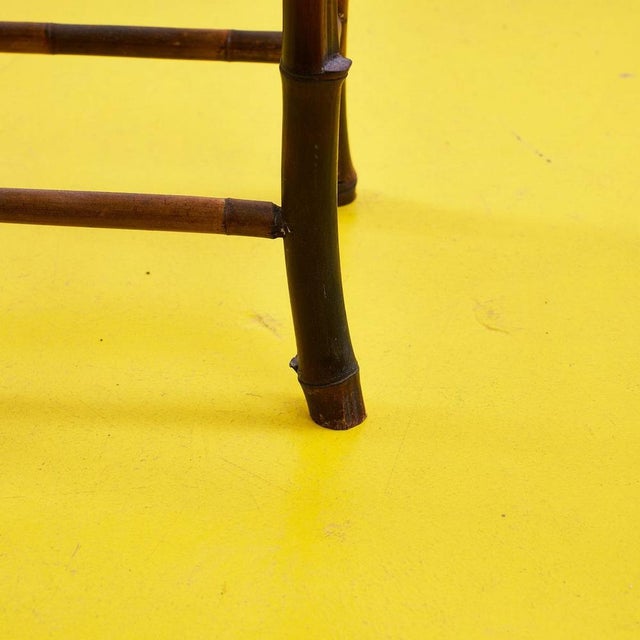 Vintage Bamboo Coffee Table For Sale - Image 5 of 6