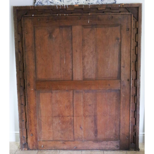 Black Large Antique Floor or Overmantle Wall Mirror, Late 19th Century For Sale - Image 8 of 9