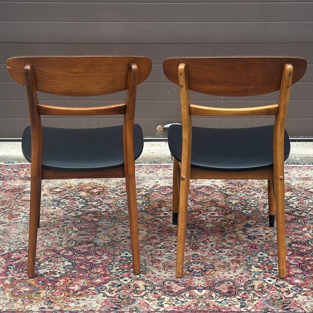 Wood Mid-Century Modern Lane Acclaim Dining Side Chairs - A Pair For Sale - Image 7 of 13