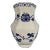 Small Chinoiserie Blue and White Hand Painted Vase For Sale