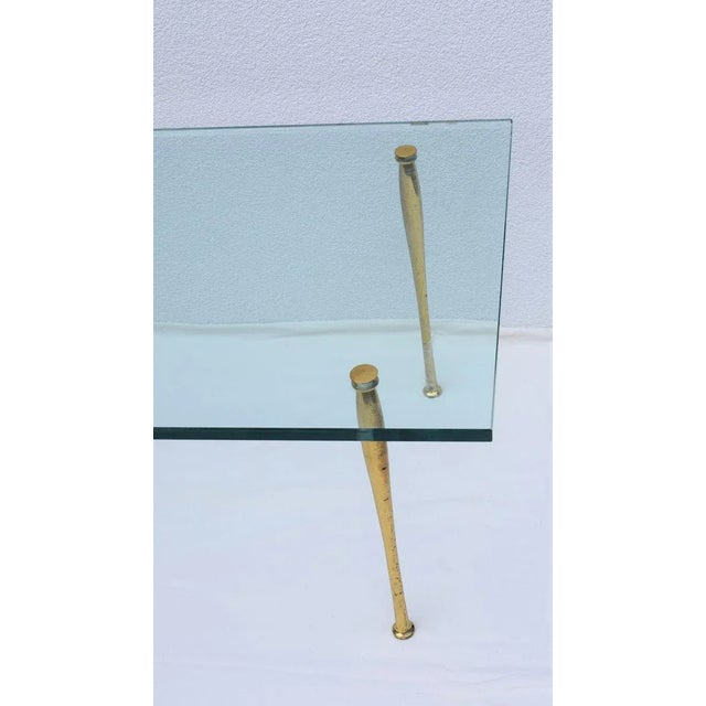 Mid-Century Modern Brass and Glass Coffee Table by Pietro Chiesa for Fontana Arte, 1950s For Sale - Image 3 of 10