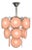 Mid-Century Modern, Bright Pink Murano Glass, Chrome, Pendant Light, 1960s For Sale