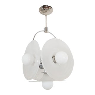Unusual Glass Disk Cube Pendant by Carlo Nason for Mazzeg For Sale