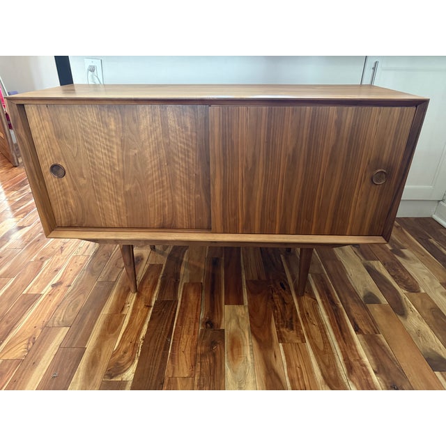 2020s Walnut Credenza For Sale - Image 4 of 4