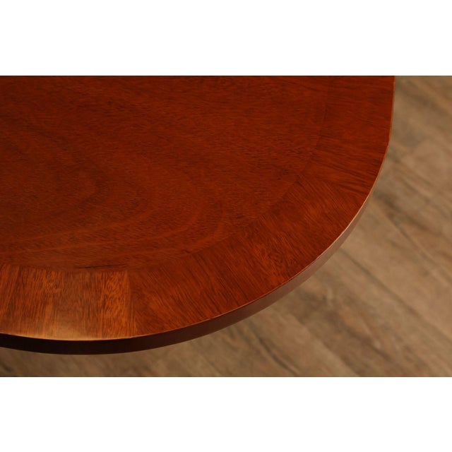 Federal Style Double Pedestal Mahogany Dining Table For Sale In Philadelphia - Image 6 of 18