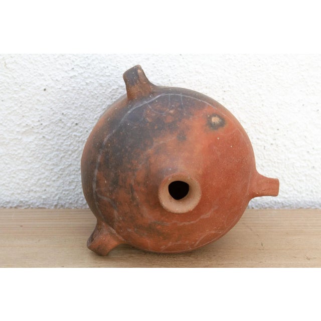 Ceramic Primitive Spanish Terracotta Vintage Jug For Sale - Image 7 of 10