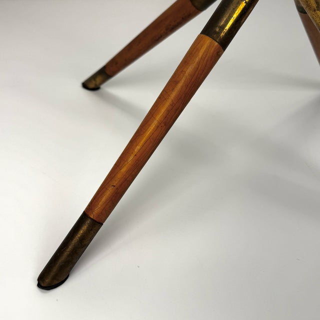 1950s Mid-Century Modern Brass & Glass Coffee Table from Cesare Lacca, Italy, 1950s For Sale - Image 5 of 9