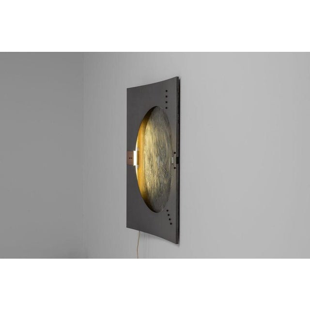 Metal Illuminated Gruppo NP2 Wall Panel from Nerone Patuzzi, Italy, 1975 For Sale - Image 7 of 18