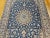 French Country Vintage Persian Nain Rug, Handwoven Floral Pattern, Silk Highlights, Blue & Ivory, 6’ X 9’ For Sale - Image 3 of 12