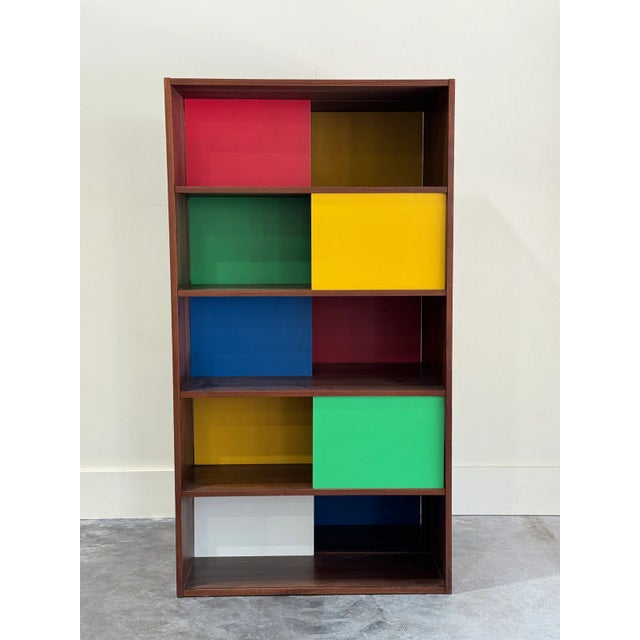 1940s 1949 Evans Clark Style Folding Book Case Room Divider For Sale - Image 5 of 6