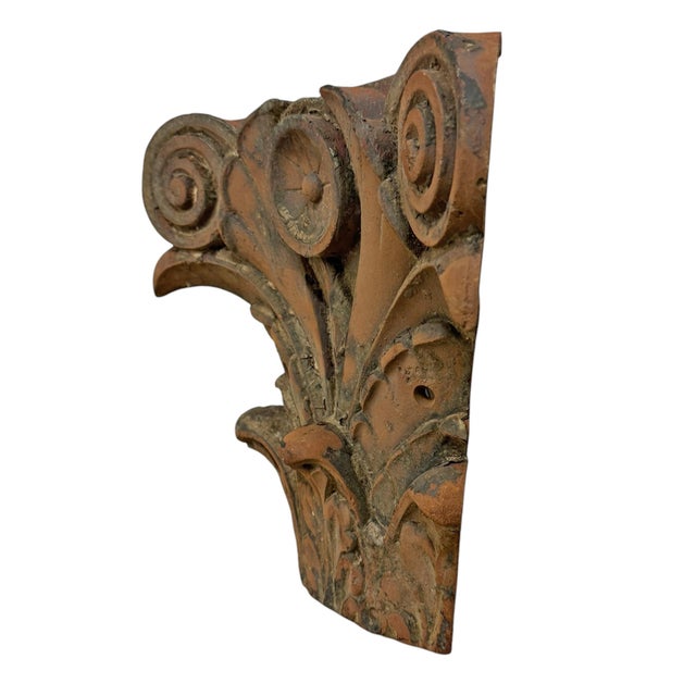 Late 19th Century Late 19th Century American Cast Iron Pilaster Capital For Sale - Image 5 of 9