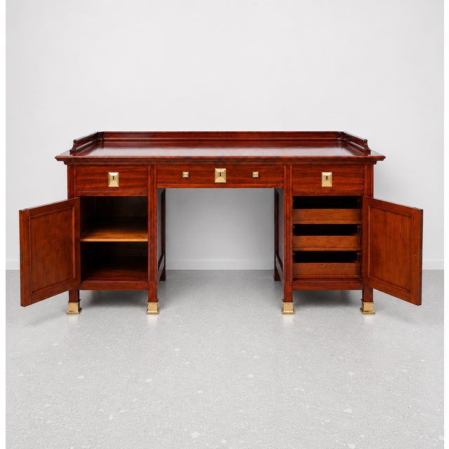 Art Nouveau Desk by Michael Niedermoser, Vienna, Austria, 1905 For Sale - Image 3 of 9