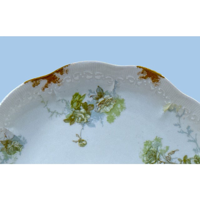 Early 20th Century Rare Antique Limoges Jean Pouyat Plate Circa Early 1900s For Sale - Image 5 of 8