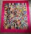 1990s Vintage Handmade Satin Patchwork Queen Size Bed Cover For Sale - Image 5 of 7