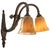 Traditional French Empire Brass & Yellow Marble Glass Sconce For Sale - Image 3 of 7