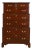 Harden Furniture Georgian Solid Mahogany Triple Chest-on-Chest Highboy Dresser For Sale