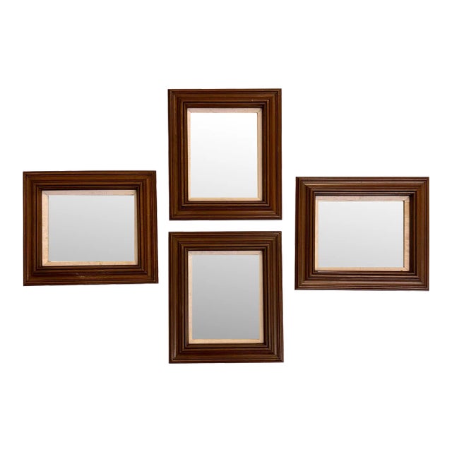 This vintage set of frames have been repurposed with brand new mirrors making this an attractive quad for your home. The...
