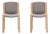 Model 300 Chairs in Wood and Kvadrat Fabric by Joe Colombo for Karakter, Set of 2 For Sale