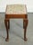 Piano Dressing Table Stool with Flower Stitchwork with Queen Anne Legs For Sale - Image 4 of 10