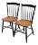 Vintage Hitchcock Mid 20th Century Maple & Lacquered Side Chair - Set of 2 For Sale
