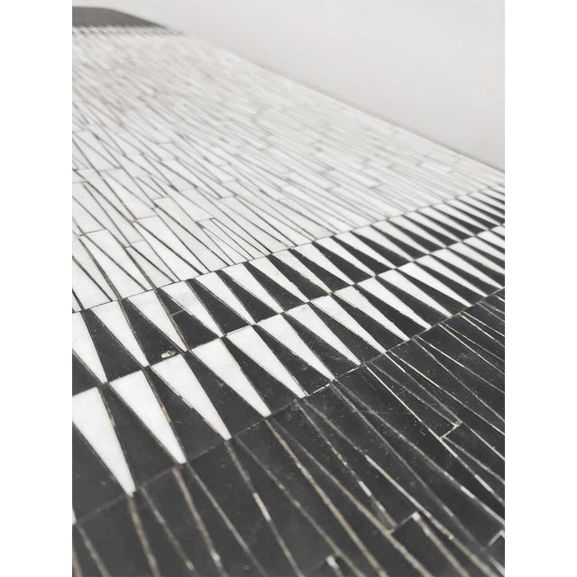 Beautiful mosaic table in modernist 'Art' design. Period: 1960s. Most likely a sculptural coffee table by Berthold Muller....