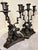 Late 20th Century Bronze Dolphin Triple Candleabras- a Pair For Sale - Image 4 of 8